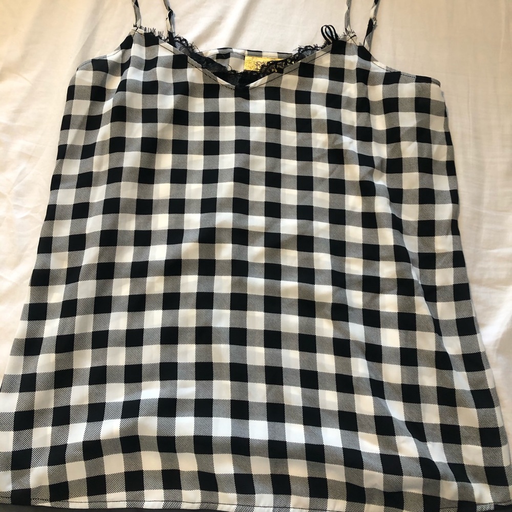 Checker tank top